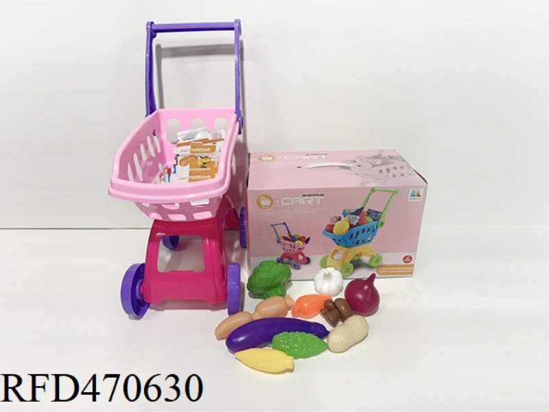 SHOPPING CART WITH VEGETABLES 10PCS