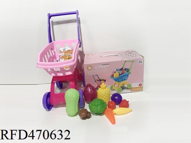 SHOPPING CART WITH VEGETABLES 10PCS
