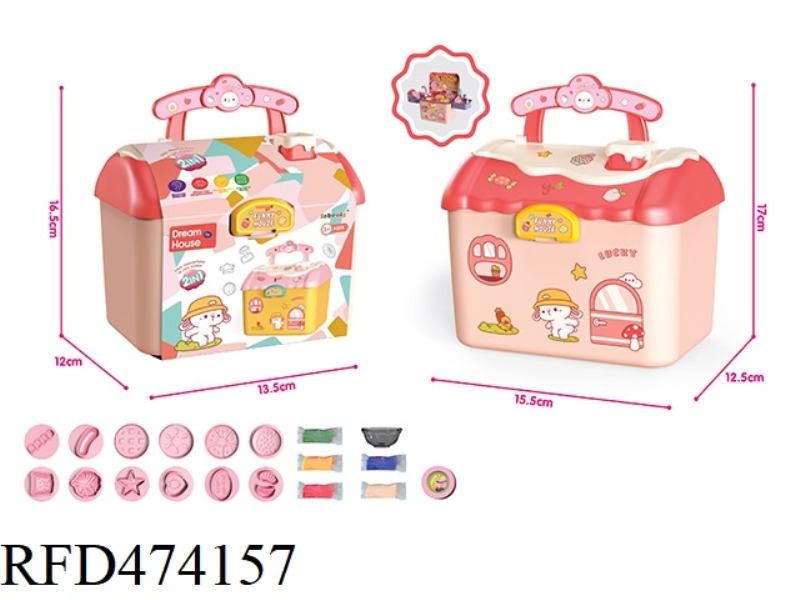 PINK WATER FUNCTION COLOR MUD CABIN STORAGE FENCE