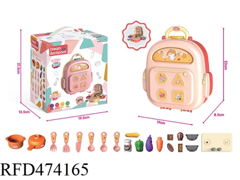 PINK LIGHTING FUNCTION KITCHEN BACKPACK STORAGE SEALED COLOR BOX