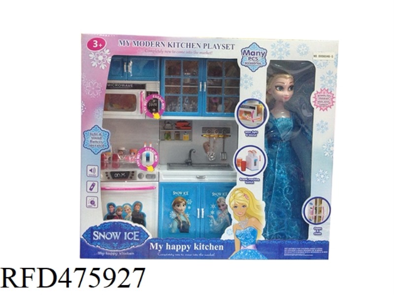 WASHBASIN + MICROWAVE + WITH BARBIE