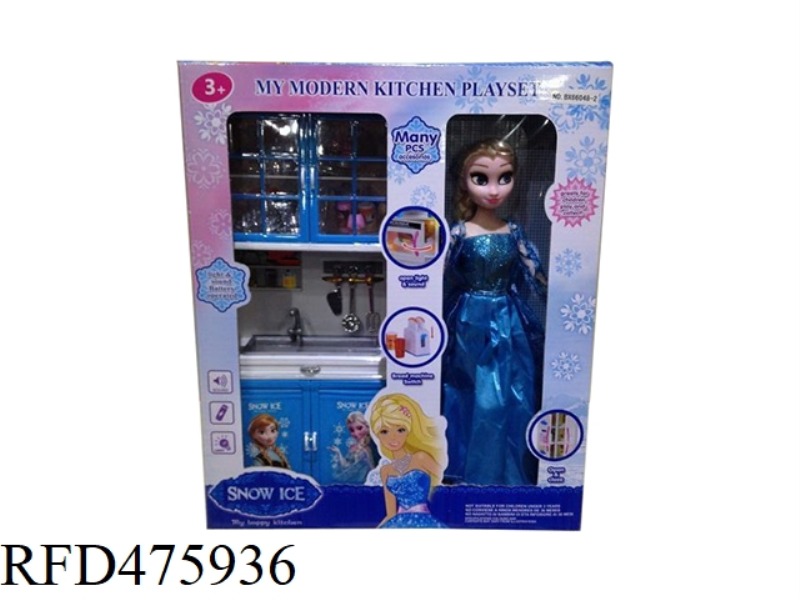 WASHBASIN + ICE PRINCESS BARBIE