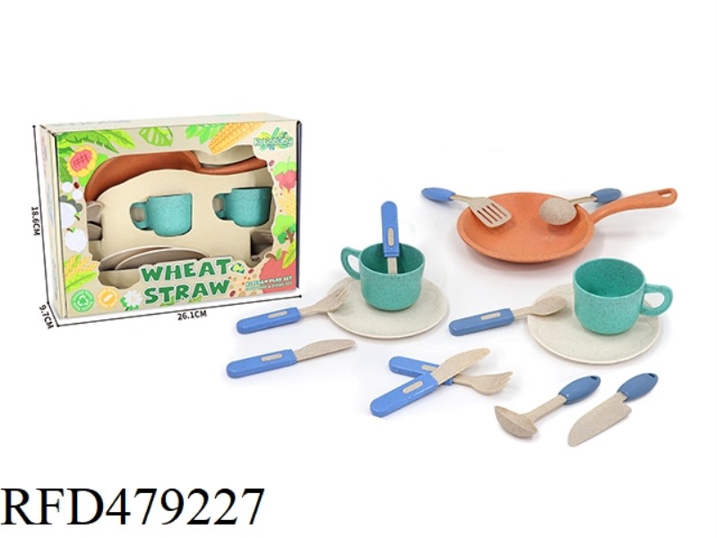 STRAW KITCHEN PICNIC PLAYHOUSE CUTLERY 9PCS