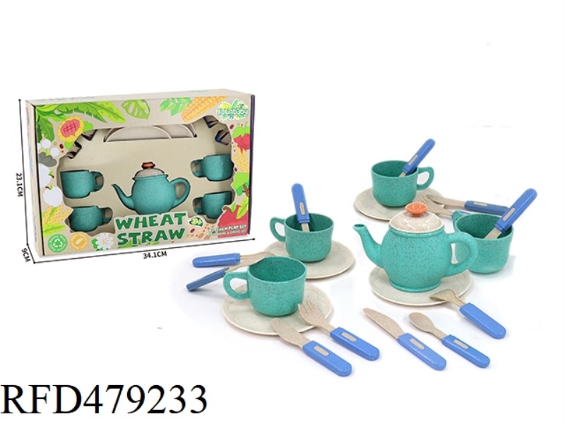 STRAW KITCHEN PICNIC PLAYHOUSE CUTLERY 22PCS