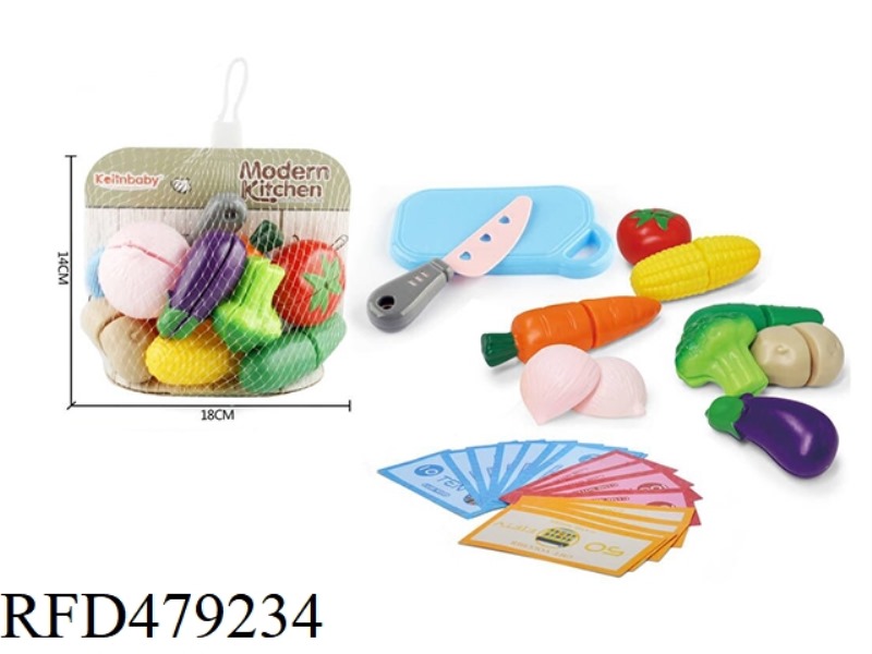 SHOPPING BAG CHOPPING VEGETABLES 34PCS
