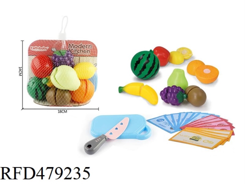 SHOPPING BAG CUTLER FRUIT 34PCS