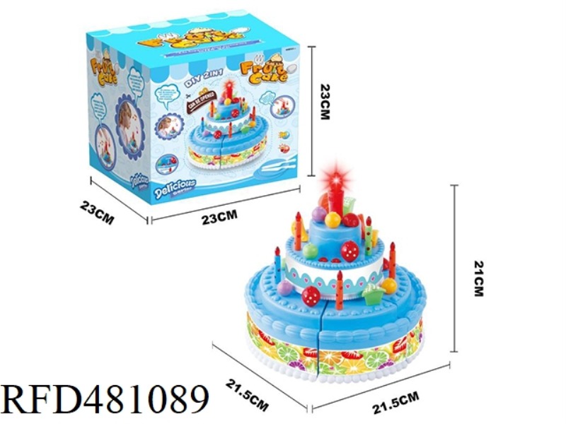 ELECTRIC LIGHTING AND MUSIC CHECHELE TWO-IN-ONE CAKE