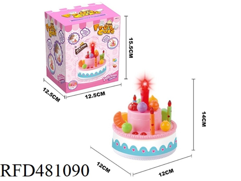 ELECTRIC LIGHT AND MUSIC BIRTHDAY CAKE