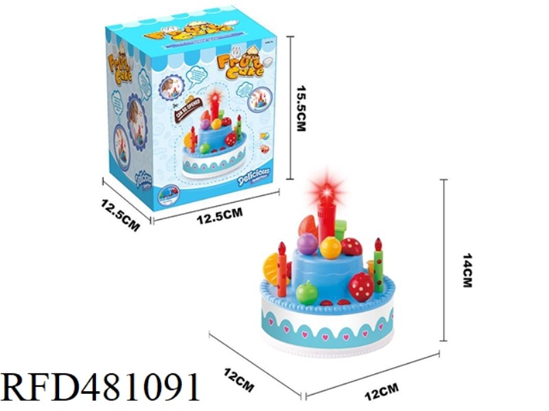 ELECTRIC LIGHT AND MUSIC BIRTHDAY CAKE (SING A BIRTHDAY SONG AND BLOW OUT CANDLES)