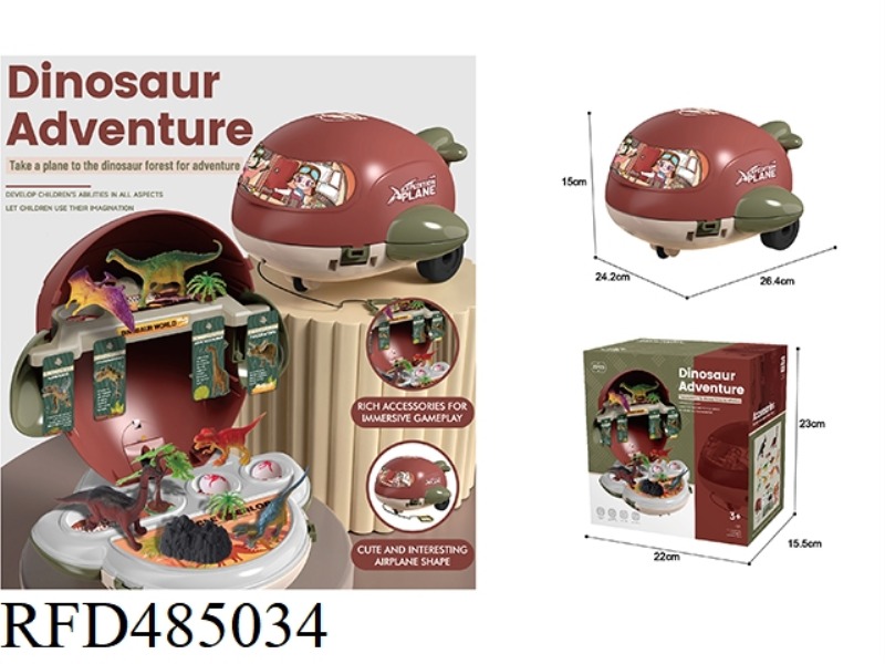 PLAY HOUSE DINOSAUR AND STORE THE PLANE.