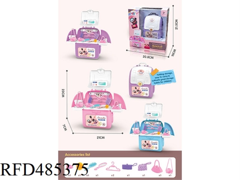 BEAUTY BAG STORAGE TABLE