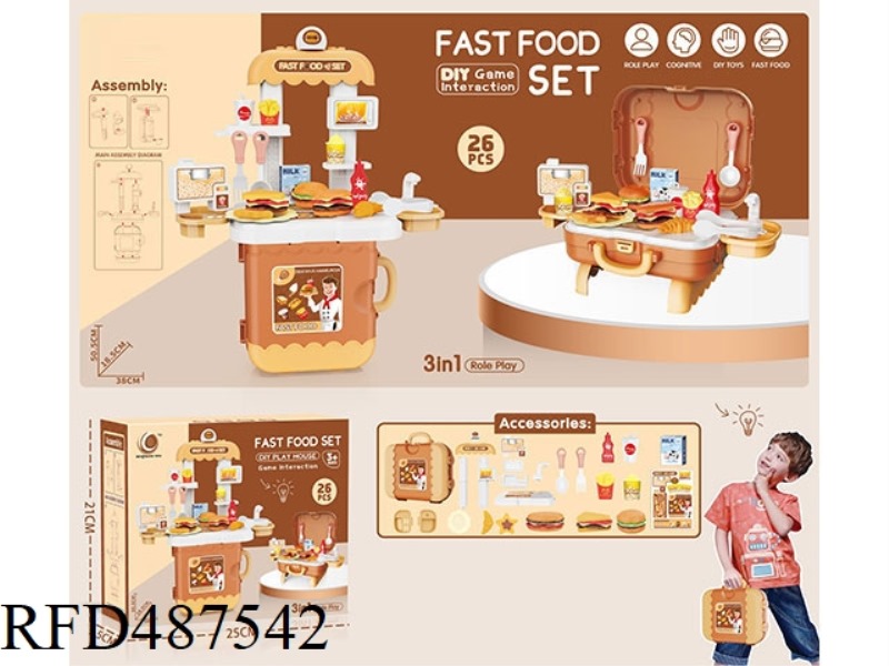 FAST FOOD IS LIKE A TOY SET