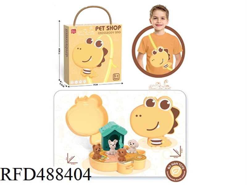 DINOSAUR MESSENGER BAG PET THEME