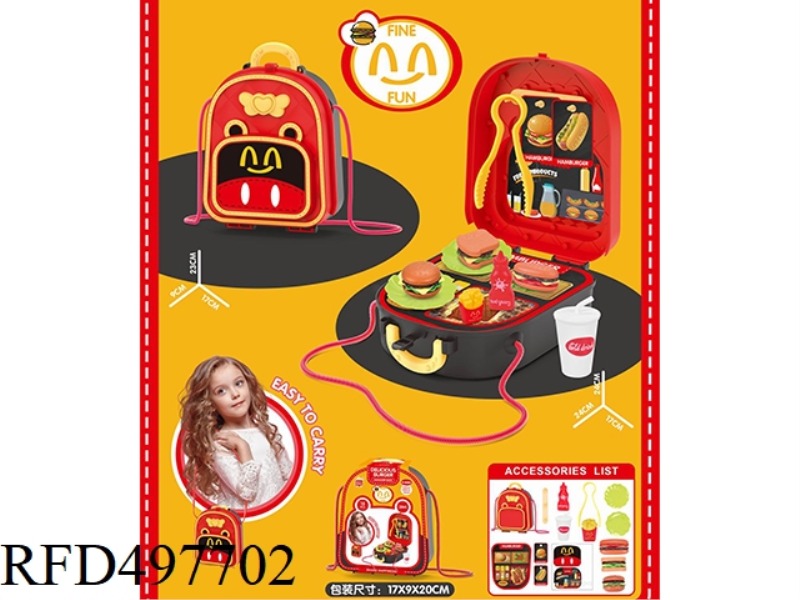 SINGLE SHOULDER BAG BURGER RESTAURANT THEME + SALES DESK