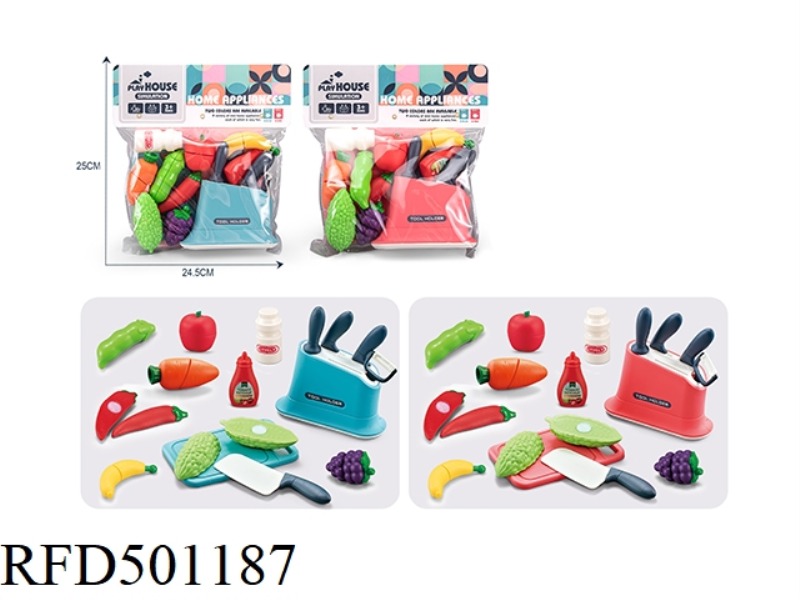 HOUSE PLAYING SERIES KNIFE HOLDER (TWO-COLOUR MIXED)