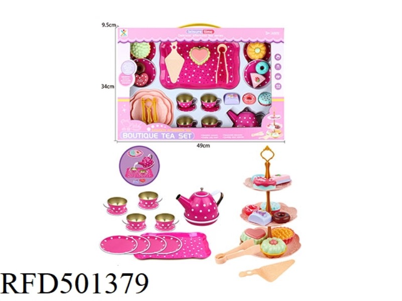 EVERY TINPLATE PINK POINT TEA SET