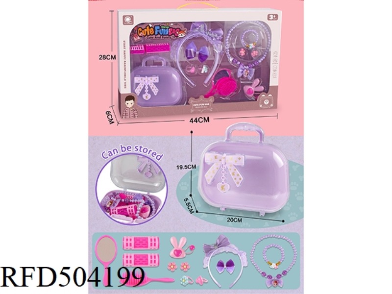 SMALL HANDBAG (SET WITH HEADBAND, NECKLACE, RING, EARCLIP)