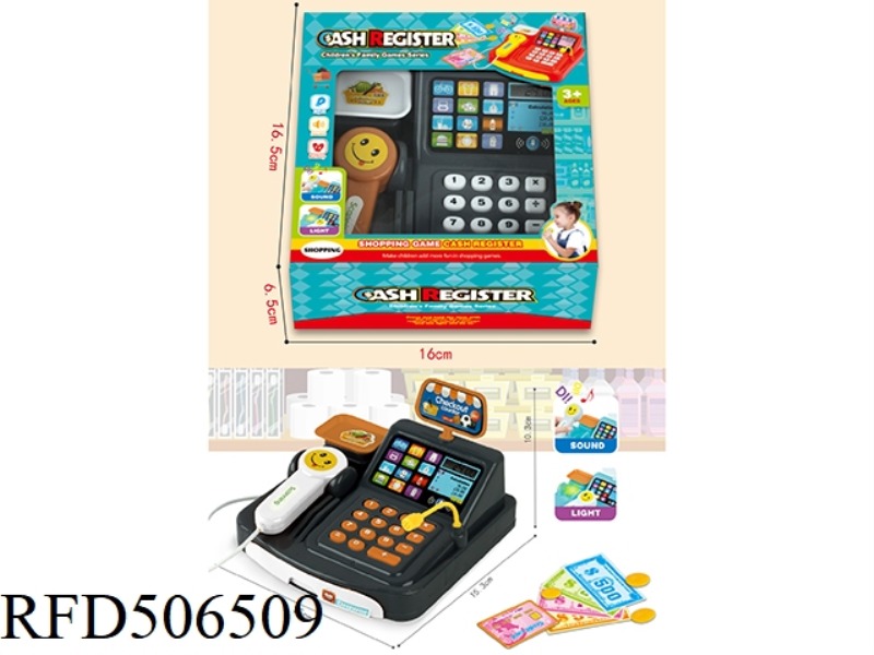 LIGHTING AND MUSIC CASH REGISTER (SINGLE MACHINE, 2 COLORS MIXED)