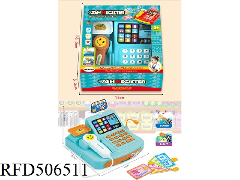 LIGHTING AND MUSIC CASH REGISTER (SINGLE MACHINE, 2 COLORS MIXED)
