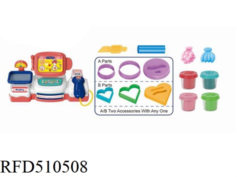 CASH REGISTER COLOR CLAY SET