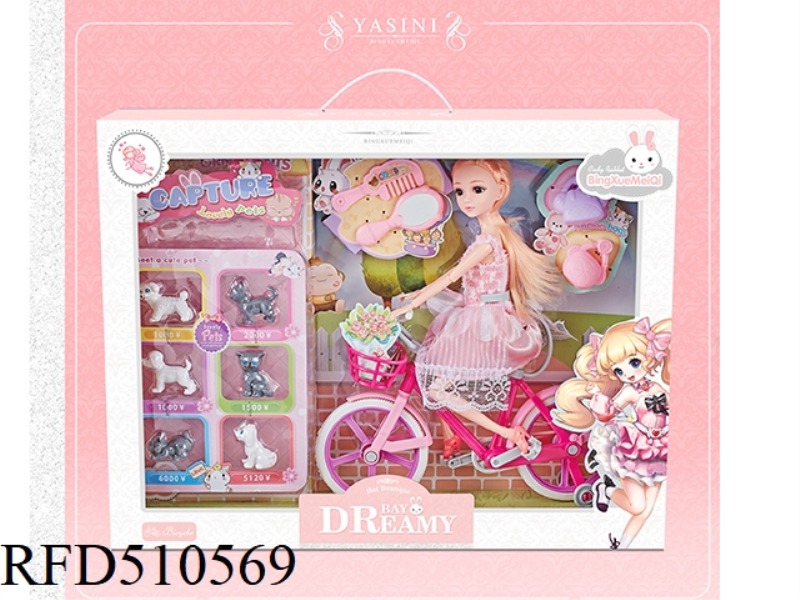 BARBIE ON A BEAUTIFUL BIKE