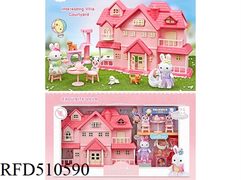 CUTE RABBIT VILLA SET