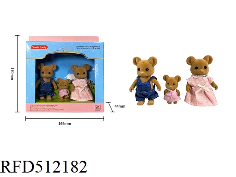 THE BROWN MOUSE HAS THREE MOUTHS