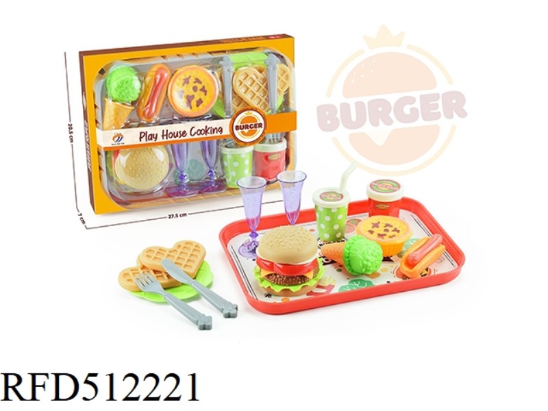 A HAMBURGER AND HOT DOG COMBO