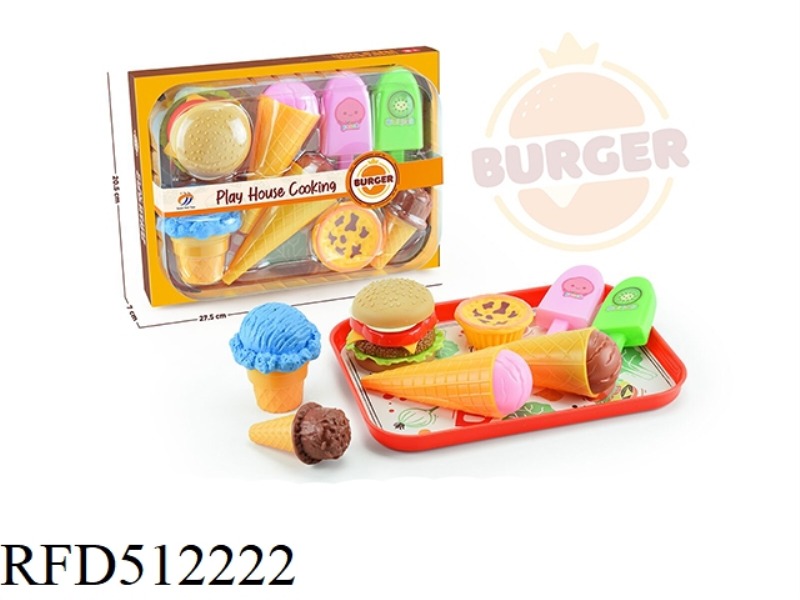 THE HOUSE BURGER AND DESSERT COMBO