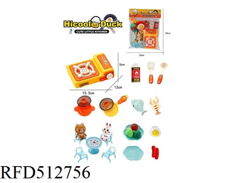 HI COOL DUCK KITCHEN SET 24PCS