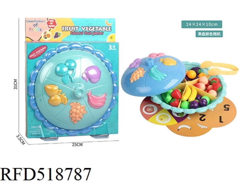 COLORFUL FRUIT PLATE SET 42PCS