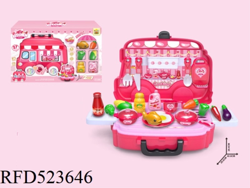 KITCHEN SELLING CAR SET WITH LIGHTS AND MUSIC (INCLUDING ELECTRICITY)