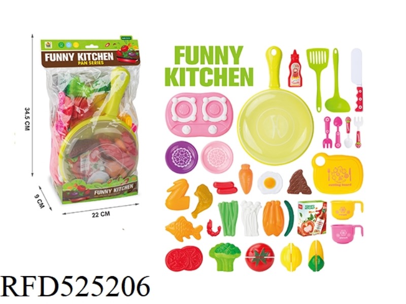 PAN KITCHENWARE WITH FRUIT AND VEGETABLE SET