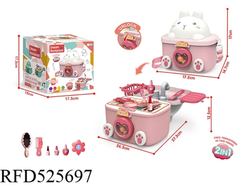 ORGANIZER ACCESSORIES RABBIT BACKPACK COLOR BOX WITH WATER