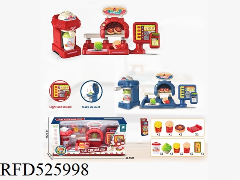 CASH REGISTER MACHINE ICE CREAM MACHINE ICE CREAM SUPERMARKET SET