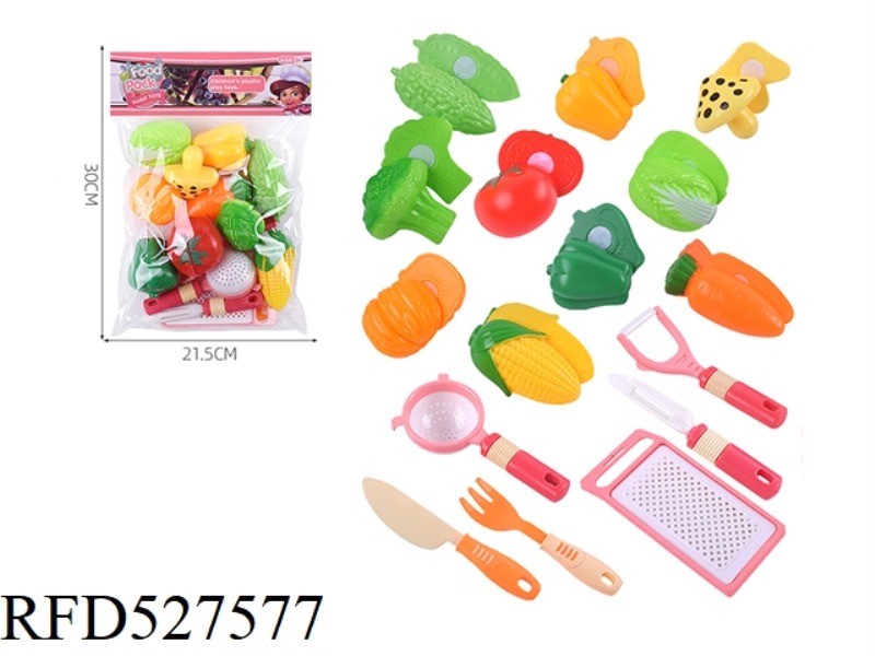 CUT VEGETABLE CUTLERY SET