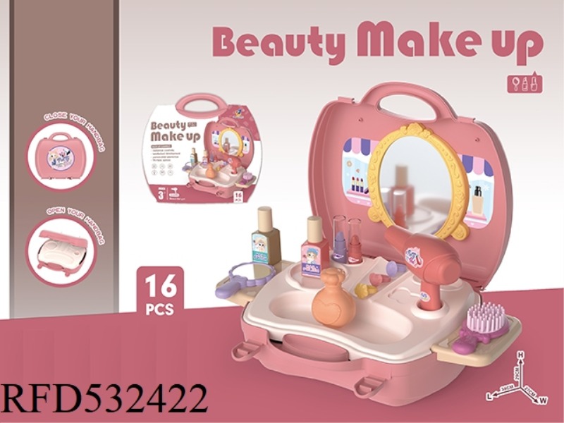PORTABLE MAKEUP TABLE 16PCS
