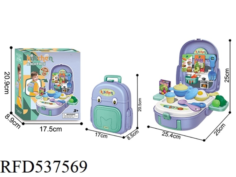 CHILDREN'S TABLEWARE SCHOOLBAG