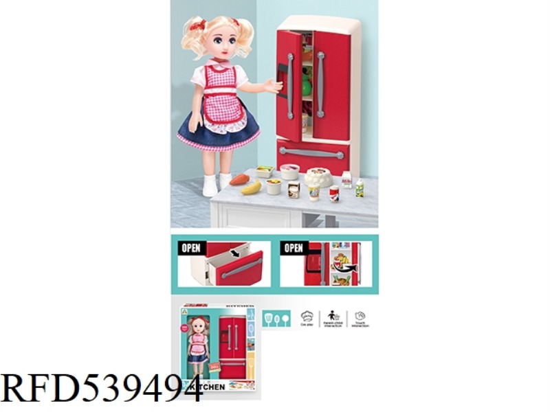 KITCHEN REFRIGERATOR SET (WITH DOLL)