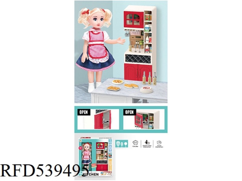 WINE CABINET HOME SET (WITH DOLL)