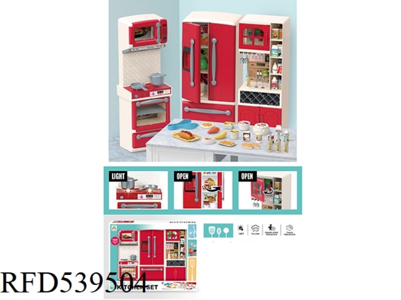 STOVE, WINE CABINET, REFRIGERATOR SET