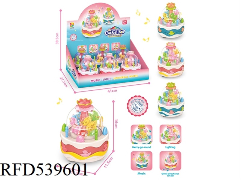 CAROUSEL ELECTRIC CAKE 6PCS