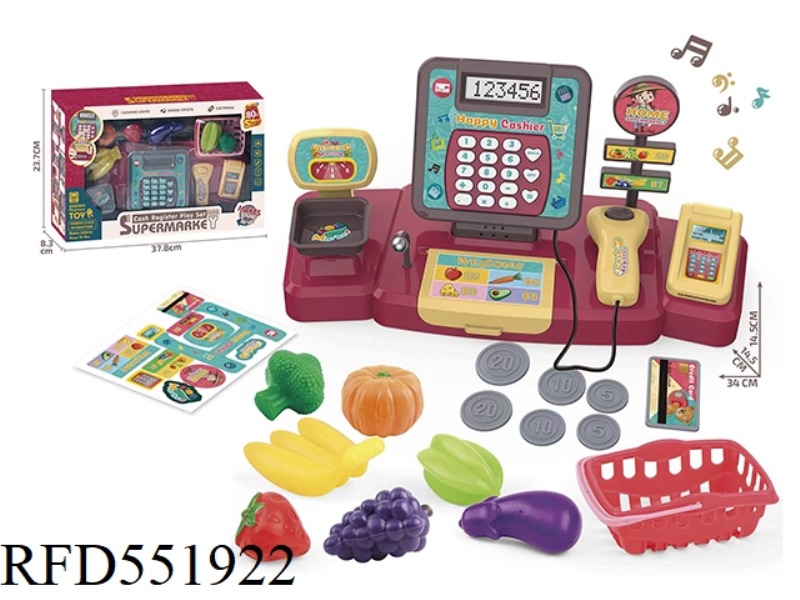 PLAY THE CASH REGISTER FRUIT SET