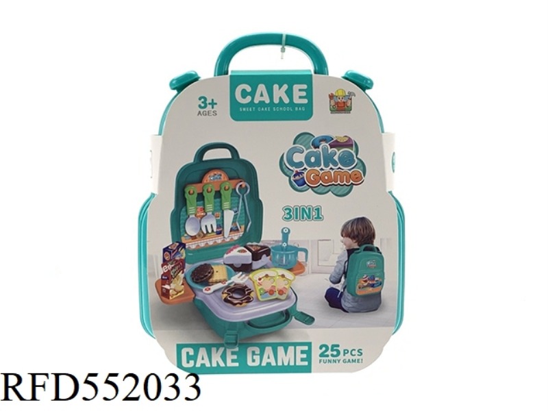3 IN 1 BOY CAKE BACKPACK