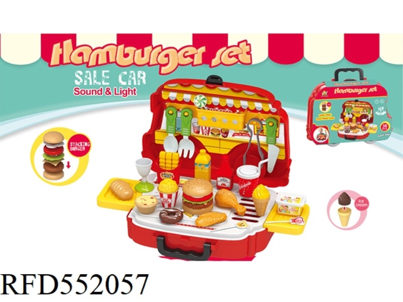 A PAPER BURGER FOR A CAR SET