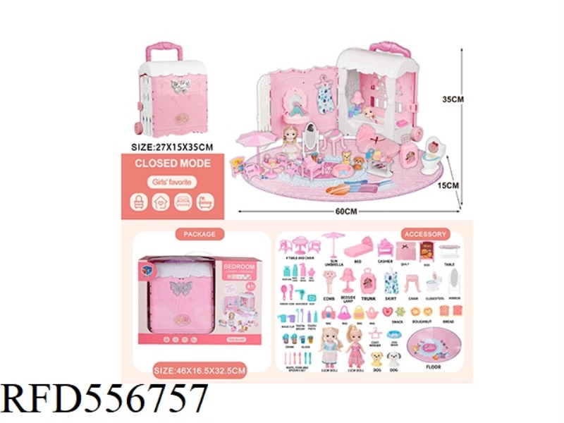 PRINCESS BEDROOM SUITCASE