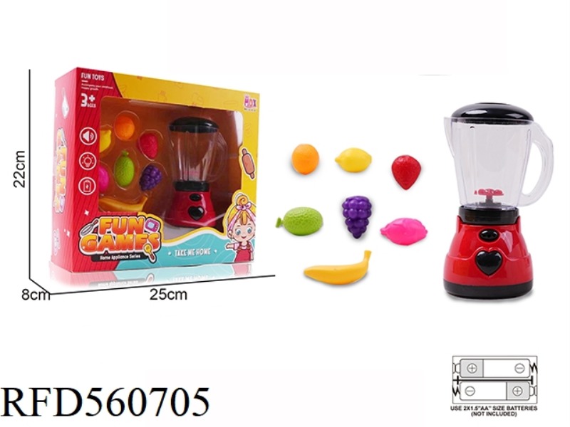 MINI ELECTRIC SIMULATION LIGHT / WATER MIXER SET (BLACK AND RED)