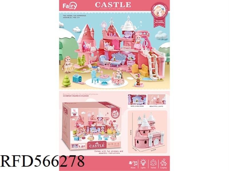 DIY SCENE PLAY HOUSE DREAM CASTLE - WITH LIGHTS