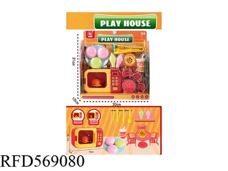 PLAY HOUSE MICROWAVE SET