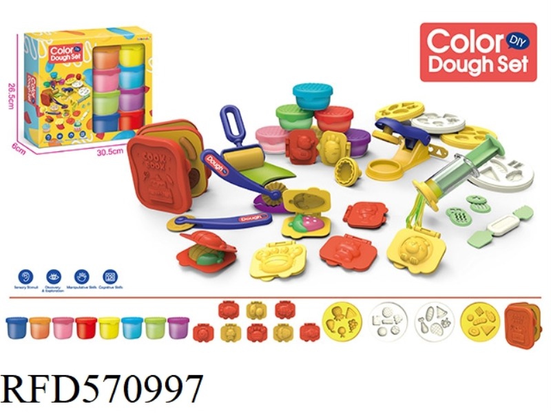 MULTI-FUNCTIONAL CLAY SET (8 BOTTLES * 50G)